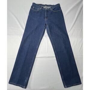 Vintage Flag Ralph Lauren Polo Jeans Co Women’s Straight Leg Blue Jeans (30x31)